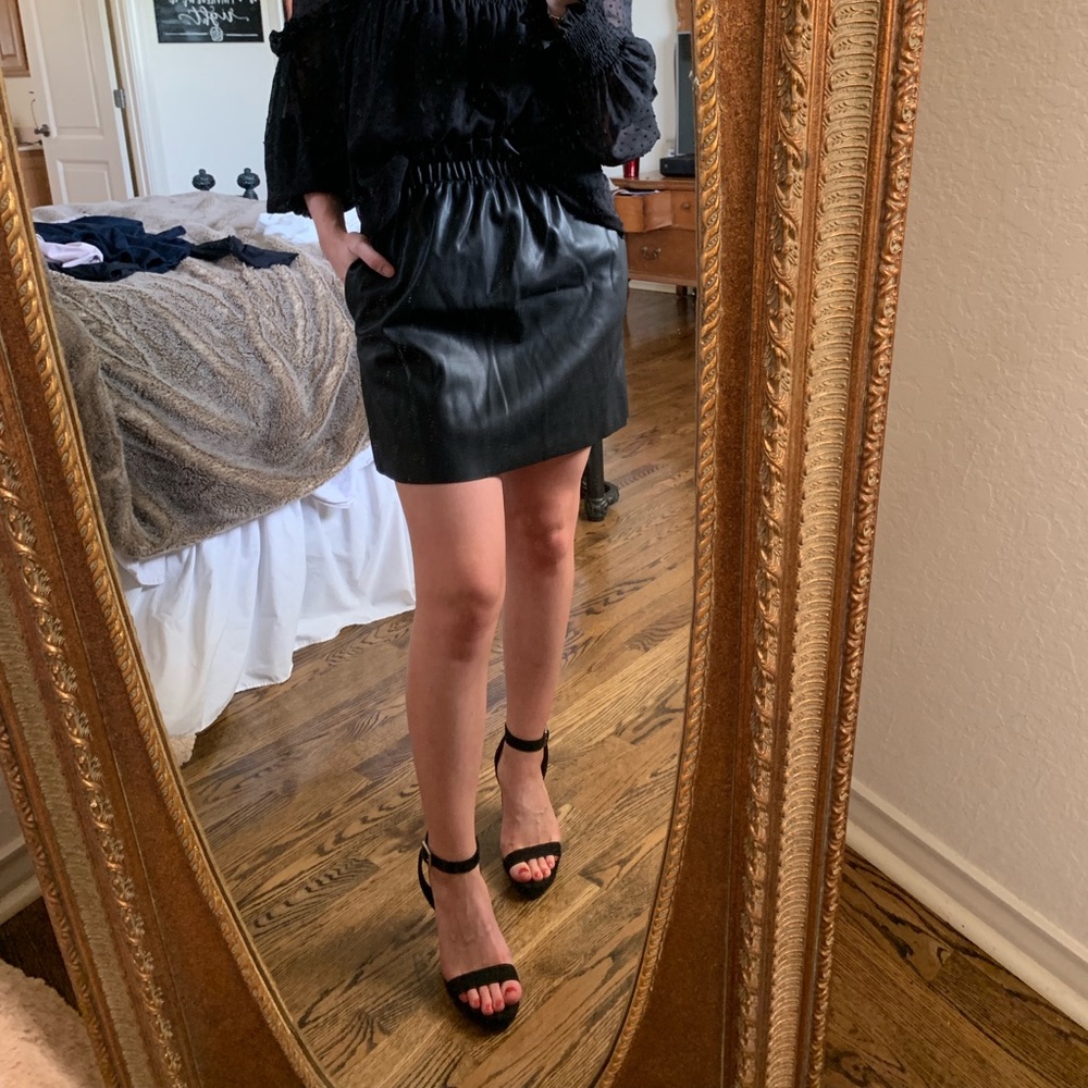 Zara Faux Leather Skirt